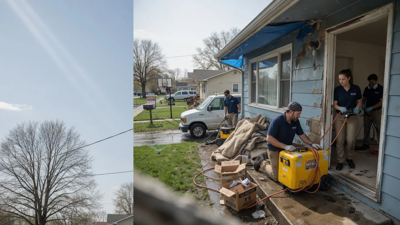 Basement Flood Cleanup in Morrisonville, IL near me